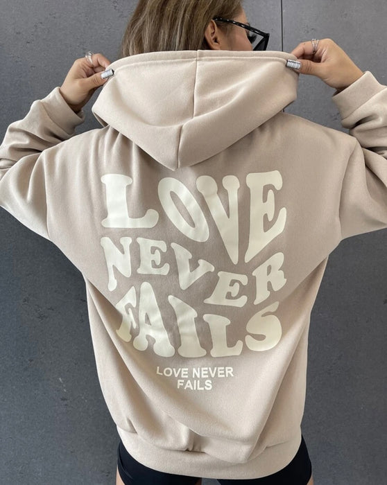 Oversized letter hoodies