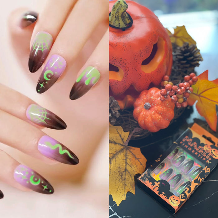 24 pcs one package Halloween nails
