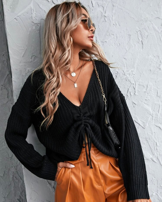 Black oversized pullover